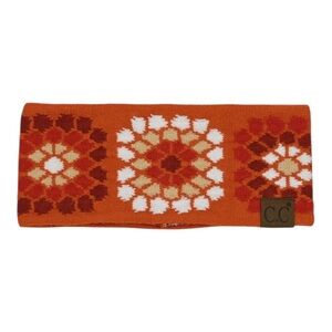 CC Flower Crochet Printed Head Wrap